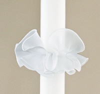 70050 kr Tropfschutz für Kommunionkerze Organza